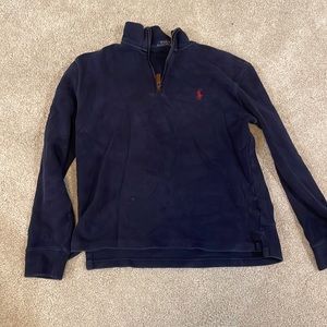 Vintage polo Ralph Lauren quarter zip, navy small
